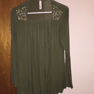 Blingy Olive Cardigan